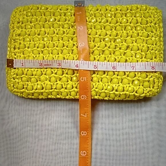 Yellow Crochet Clutch - Picture 2 of 5
